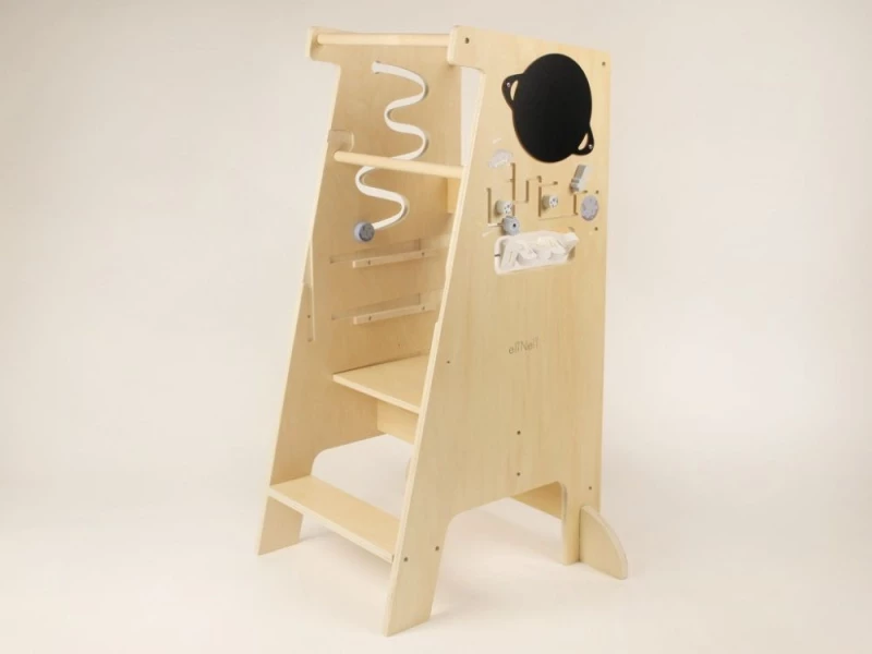 Eli Neli Montessori Universe 5in1 Ξύλινος Πύργος Εκμάθησης 90cm