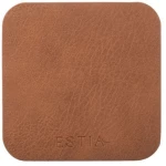 Estia Σουβέρ Allure PVC Σετ 4τμχ 10x10cm Καφέ 07-32401