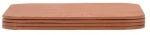 Estia Σουβέρ Allure PVC Σετ 4τμχ 10x10cm Καφέ 07-32401
