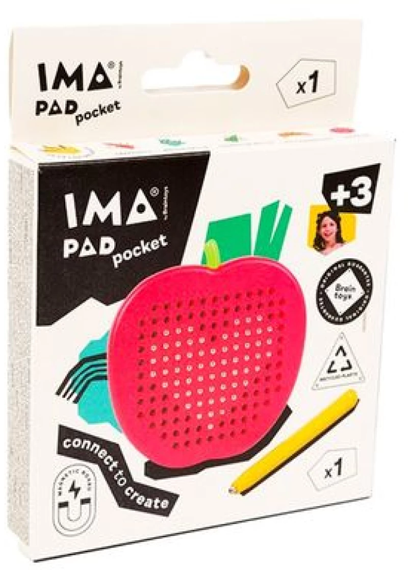 Imanix Μαγνητικό Παιχνίδι Δημιουργίας Imapad Κόκκινο Μήλο 190554