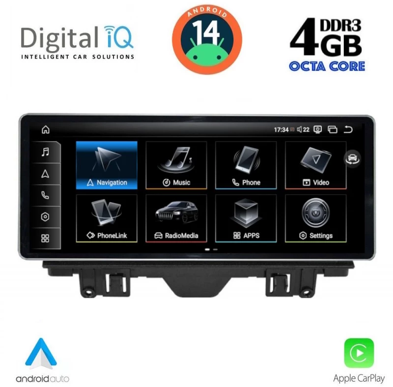 DIGITAL IQ TPG 15915_CPA (10.25inc) MULTIMEDIA SYSTEM for AUDI A3 mod. 2013-2021