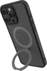 Θήκη iPhone 16 Pro Max Spacecase Ring Pro Mag Σκληρή με MagSafe & KickStand - Black (5905719112226)