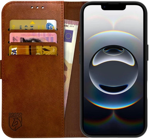 Θήκη iPhone 16e Rosso Element PU Πορτοφόλι - Brown (8719246468407)