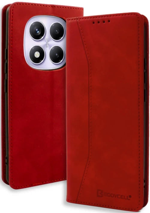Θήκη Xiaomi Redmi Note 14 Pro 4G Bodycell Book Case Πορτοφόλι - Red (5206015080692)
