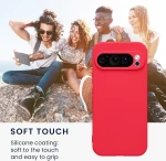 Θήκη Google Pixel 9 Pro KWmobile TPU Case with Camera Lens Protector Σιλικόνης με Πλαίσιο Κάμερας - Neon Pink (KWM000020PH006C)