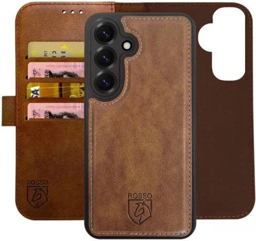 Θήκη Samsung Galaxy S25 Plus Rosso Element 2 in 1 PU Πορτοφόλι - Brown (8719246463303)