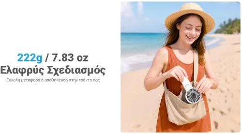 Ανεμιστήρας Nitecore NEF03 Pro Ατομικός Επιτραπέζιος & Φορητός Πτυσσόμενος με Λουράκι Λαιμού - White (6952506497607)