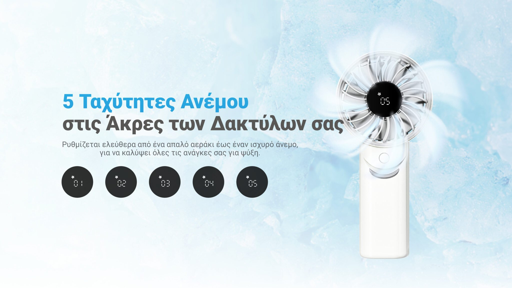 Ανεμιστήρας Nitecore NEF03 Pro Ατομικός Επιτραπέζιος & Φορητός Πτυσσόμενος με Λουράκι Λαιμού - White (6952506497607)