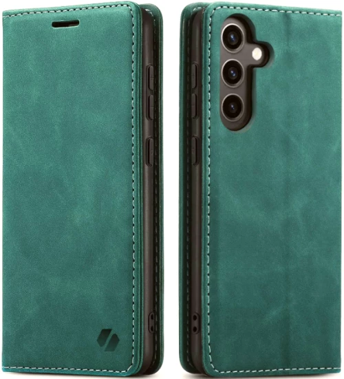 Θήκη Samsung Galaxy S25 Plus Spacecase Wallet Πορτοφόλι - Green (5905719114657)