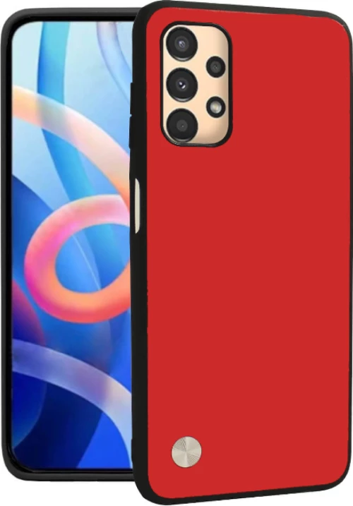Θήκη Samsung Galaxy A13 4G Bodycell Vegan Cover Σκληρή - Red (5206015076442)