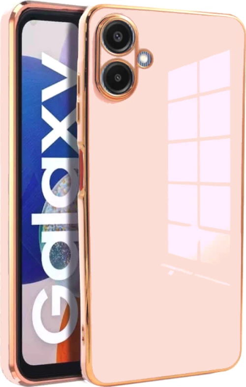 Θήκη Samsung Galaxy A06 Bodycell Gold Plated Σιλικόνης - Pink (5206015081279)