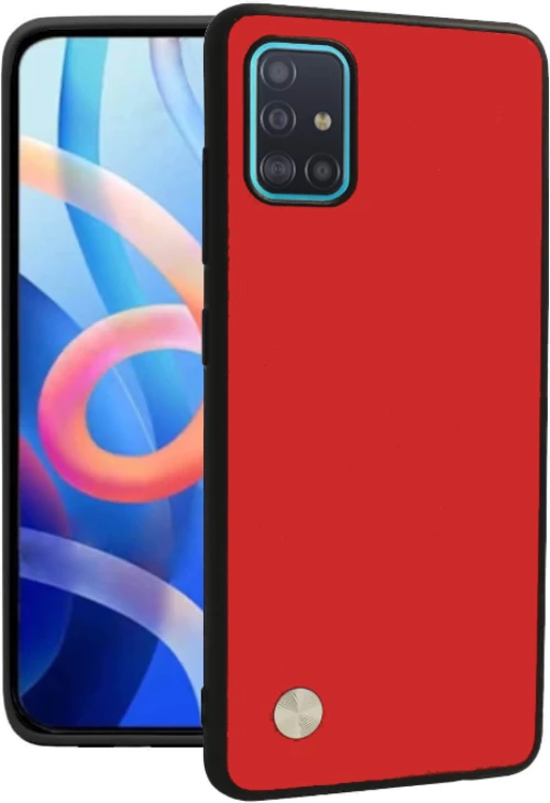 Θήκη Samsung Galaxy A51 Bodycell Vegan Cover Σκληρή - Red (5206015076800)