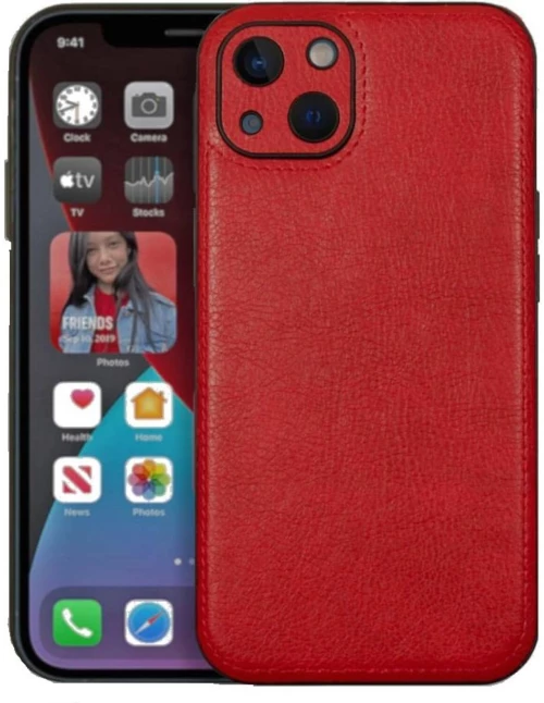 Θήκη iPhone 14 Bodycell Prestige Backcover με Πλαίσιο Κάμερας - Red (5206015068263)