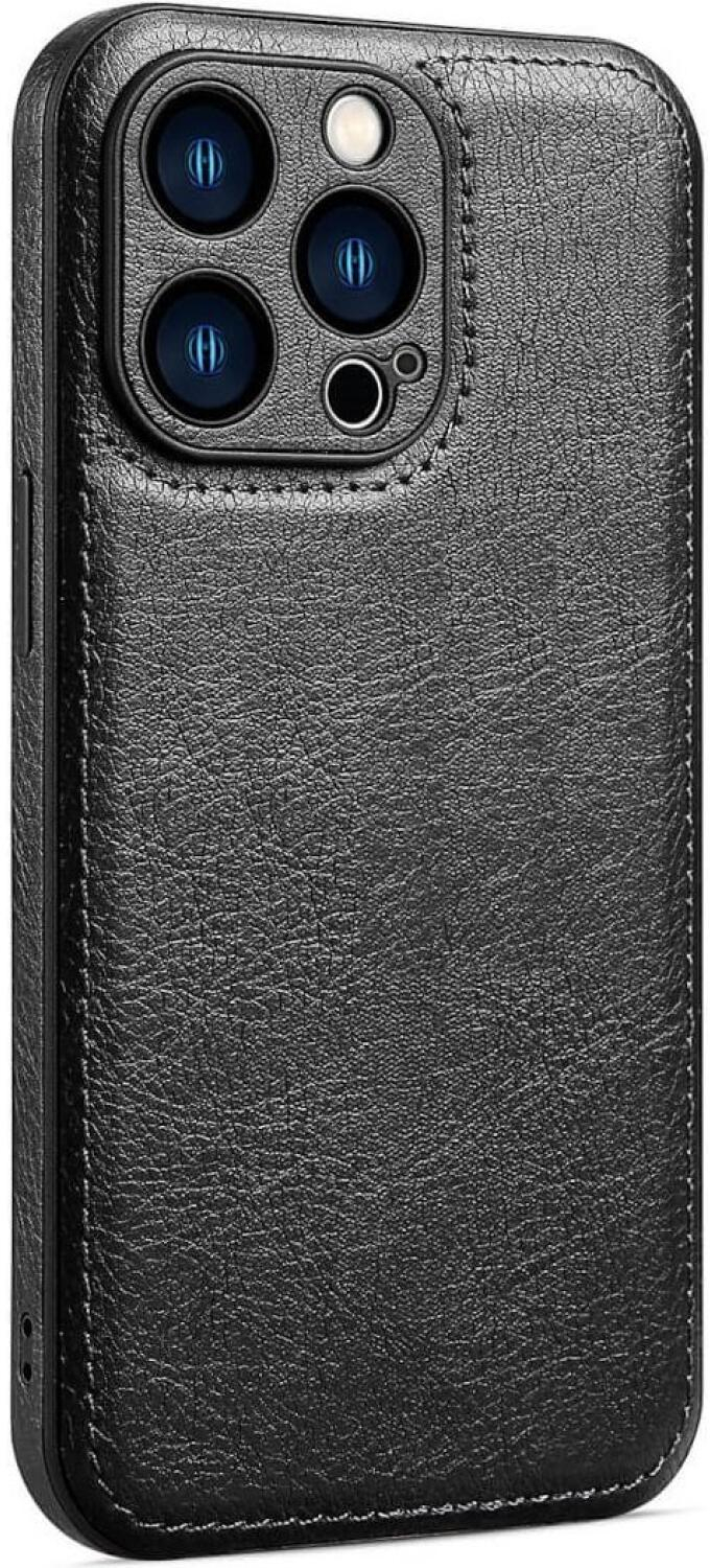 Θήκη iPhone 13 Pro Max Bodycell Prestige Backcover με Πλαίσιο Κάμερας - Black (5206015068195)