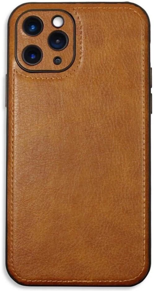 Θήκη iPhone 11 Pro Bodycell Prestige Backcover με Πλαίσιο Κάμερας - Brown (5206015067938)