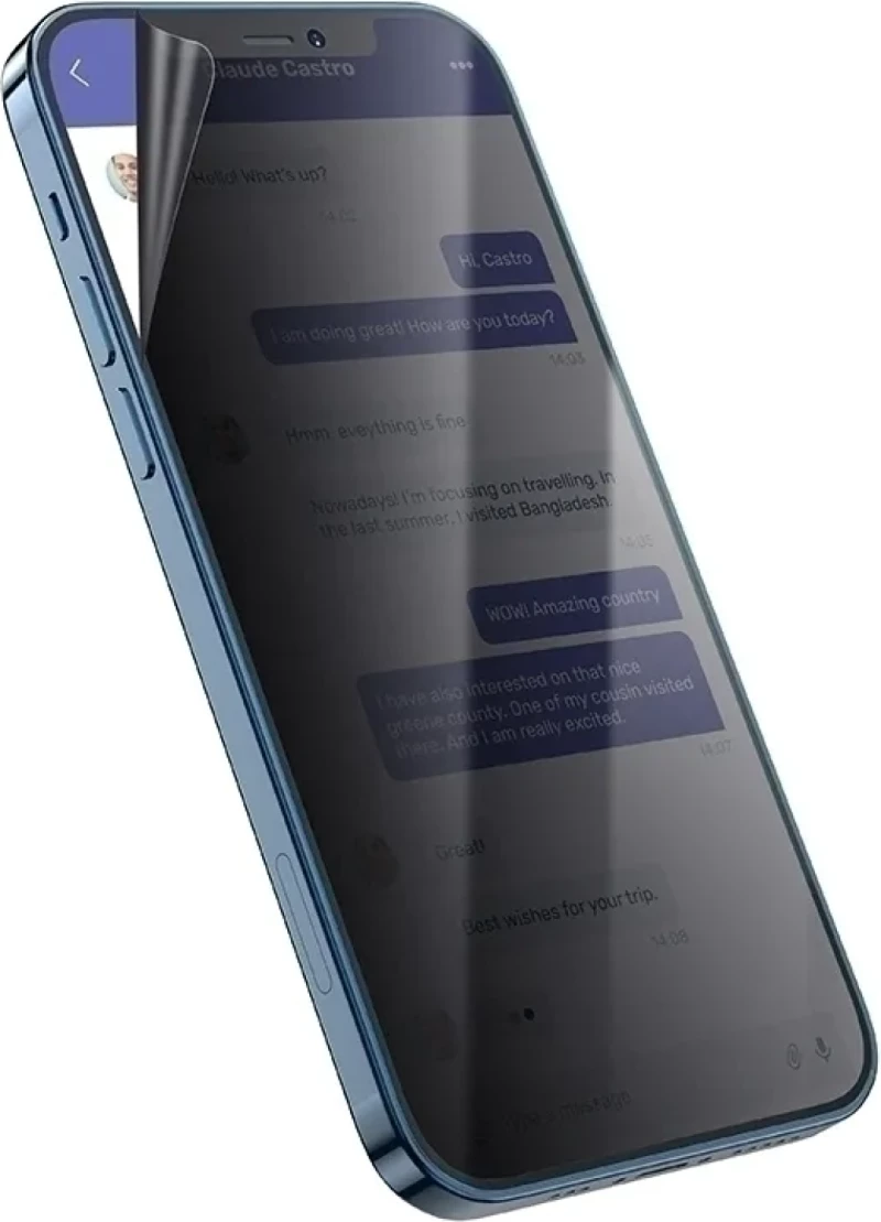 Ματ Μεμβράνη Προστασίας Xiaomi Redmi 15C Hoco Hydrogel Pro Privacy Matte Screen Protector Απορρήτου Οθόνης 0.15 mm - Matte (HOCO-FRONT-PRM-006-190)