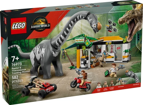 LEGO® JURASSIC WORLD RAPTOR & TITANOSAURUS TRACKING MISSION (#76973)