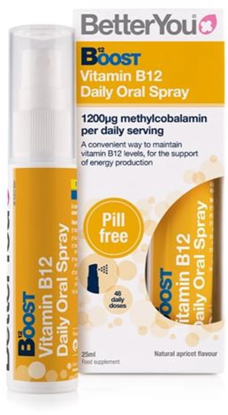 BETTER YOU BetterYou Boost B12 Συμπλήρωμα Διατροφής B12 σε Υπογλώσσιο Spray, 25ml
