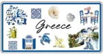 Μεταλλική πινακίδα Souvenir - 12pcs - Greece - 15x30cm - 181049