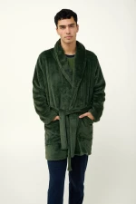 Ανδρική Σταυρωτή Ρόμπα Fleece - 23646