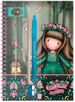 Σετ Σημειωματάριο Santoro Gorjuss Wildflower Green 1344GJ04