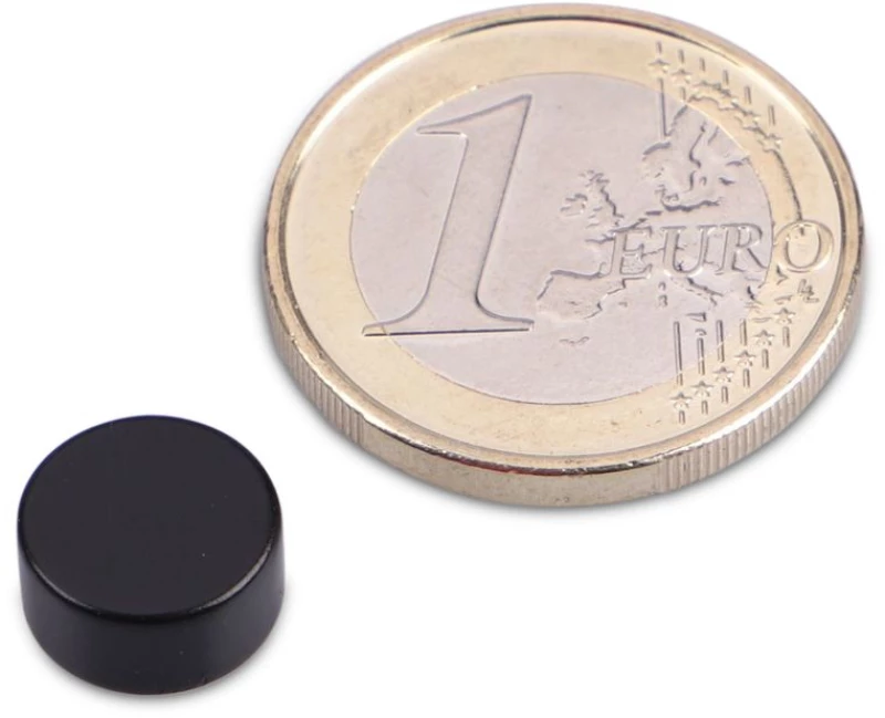 Μαγνήτης Δίσκος Φ10x5mm Τεφλον Νεοδυμίου Δύναμη Έλξης 2,6κ