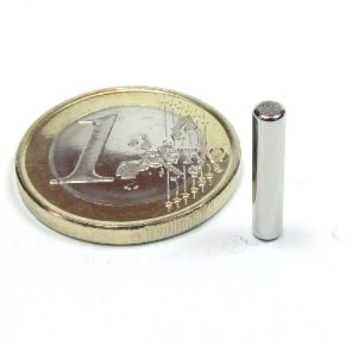 Μαγνήτης Κύλινδρος Φ3x15mm Νεοδυμίου Δύναμη Έλξης 650gr