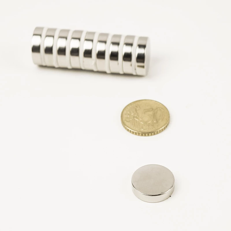 Μαγνήτης Δίσκος Φ10x2.5mm Νεοδυμίου Δύναμη Έλξης 1,6kg