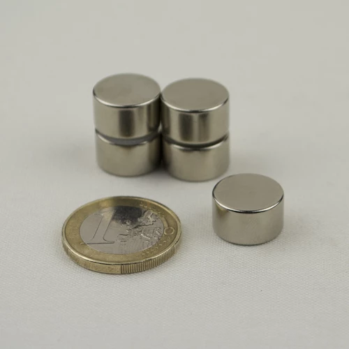 Μαγνήτης Δίσκος Φ14x8mm Νεοδυμίου Δύναμη Έλξης 5,5kg
