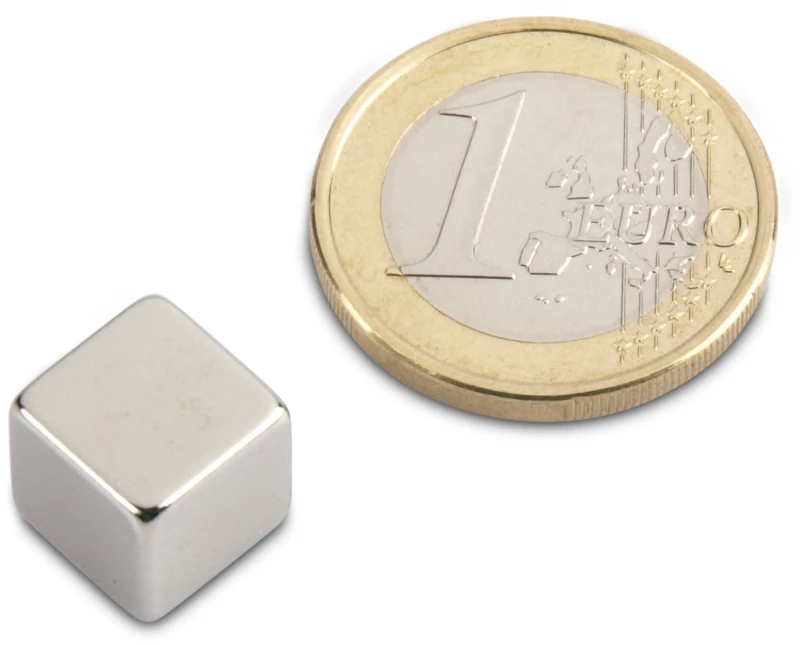 Μαγνήτης Κύβος 12x12x12mm Νεοδυμίου Δύναμη Έλξης 6,3kg