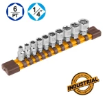 Καρυδάκια 1/4" Σετ 10τμχ Ασημί HKTS14103 INGCO HKTS14103