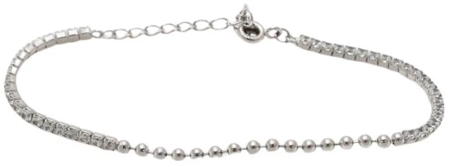 Βραχιόλι Γυναικείο - Ριβιέρα Με Ζιργκόν Και Μπίλιες Ασημένιο 925 Prince 3A-BR755