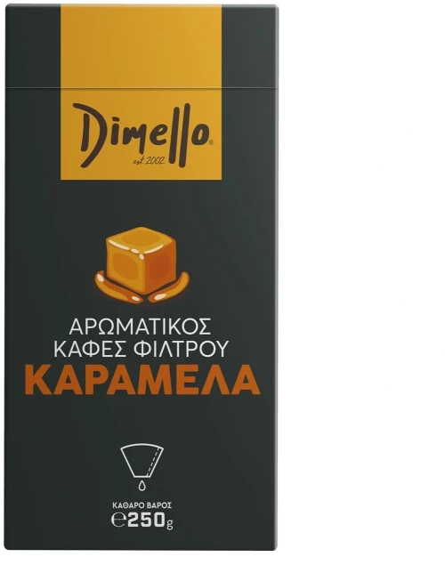 Dimello Φίλτρου Caramel Αλεσμένος 250gr