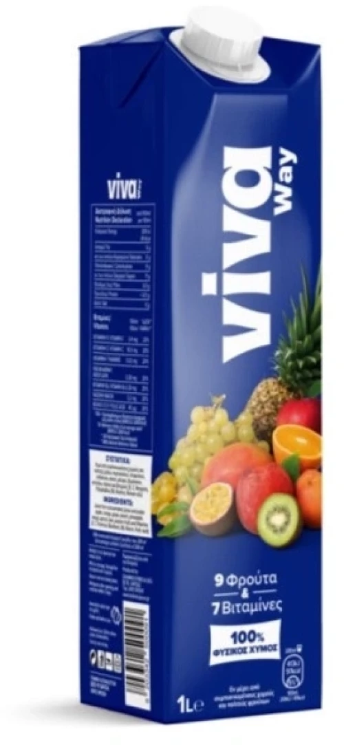 Viva Χυμός 9 Φρούτα 1000ml