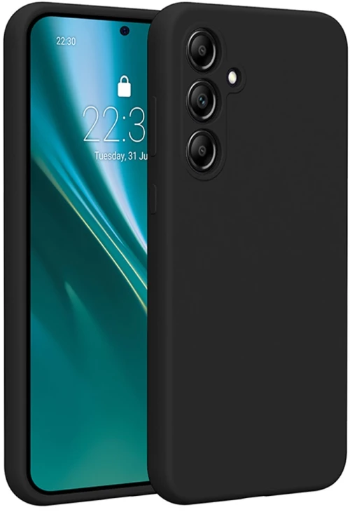 Θήκη TPU Σιλικόνης GREEN ON για Samsung Galaxy A35 - Μαύρο