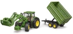 Bruder - John Deere 7R 350 w/Frontloader & Tipping Trailer (BR3155) / Toys