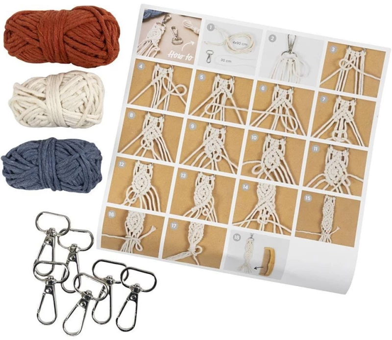 DIY Kit - Macramé - Key ring (977554) / Toys