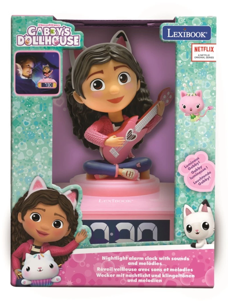 Gabby’s Dollhouse - Alarm Clock with Night light and sounds (80114) / Toys