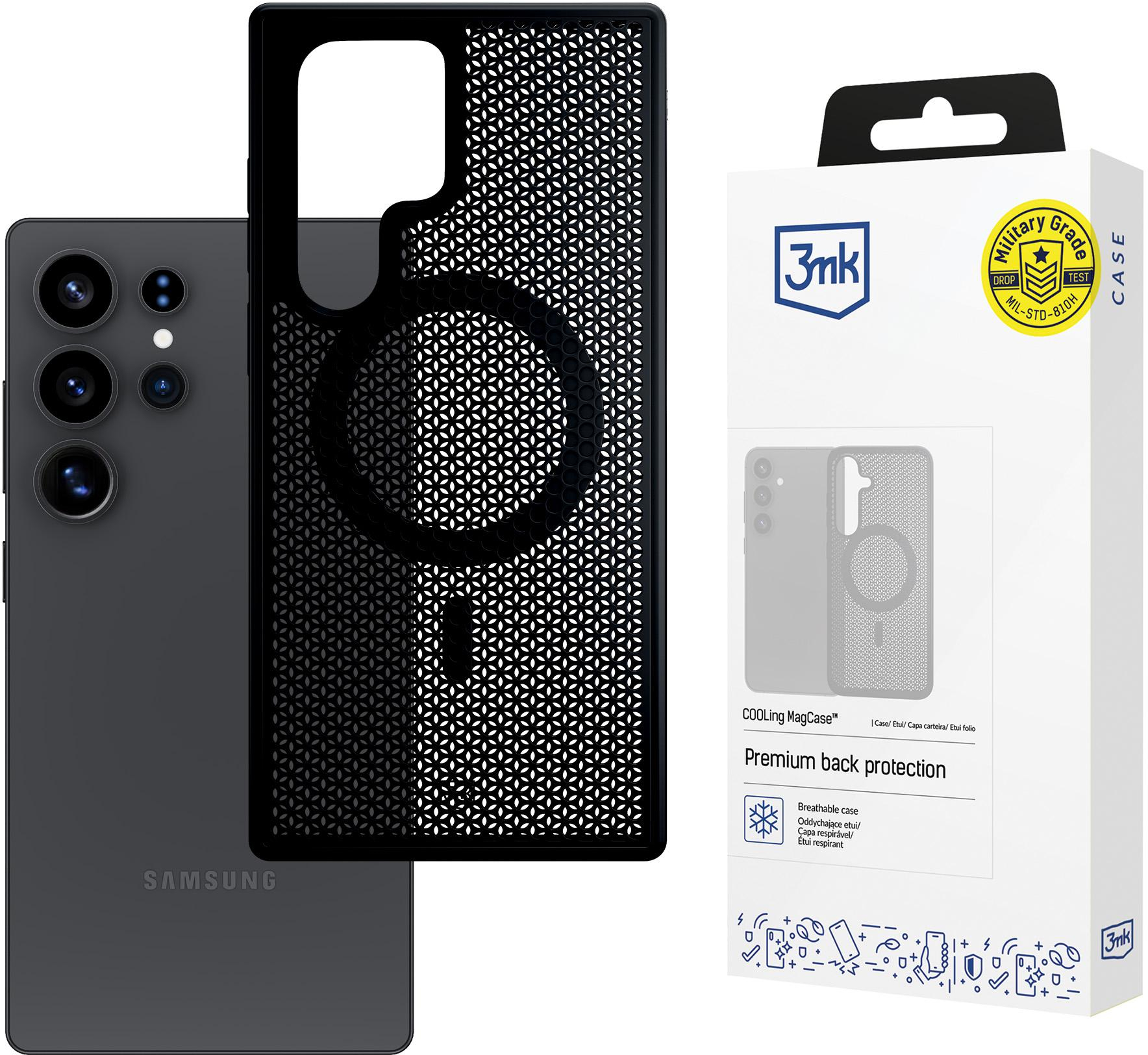 3mk COOLing MagCase for Samsung Galaxy S25 Ultra - Black