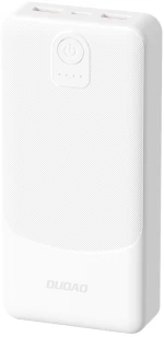 Powerbank Dudao K10 10000mAh 2.4A 2 x USB-A - white