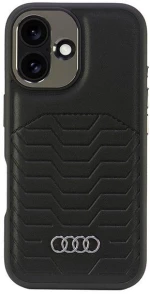 Audi Synthetic Leather MagSafe iPhone 16 Plus 6.7" black/black hardcase AU-TPUPCMIP16M-GT/D3-BK