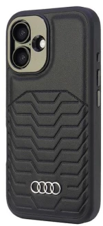 Audi Synthetic Leather MagSafe iPhone 16 Plus 6.7" black/black hardcase AU-TPUPCMIP16M-GT/D3-BK