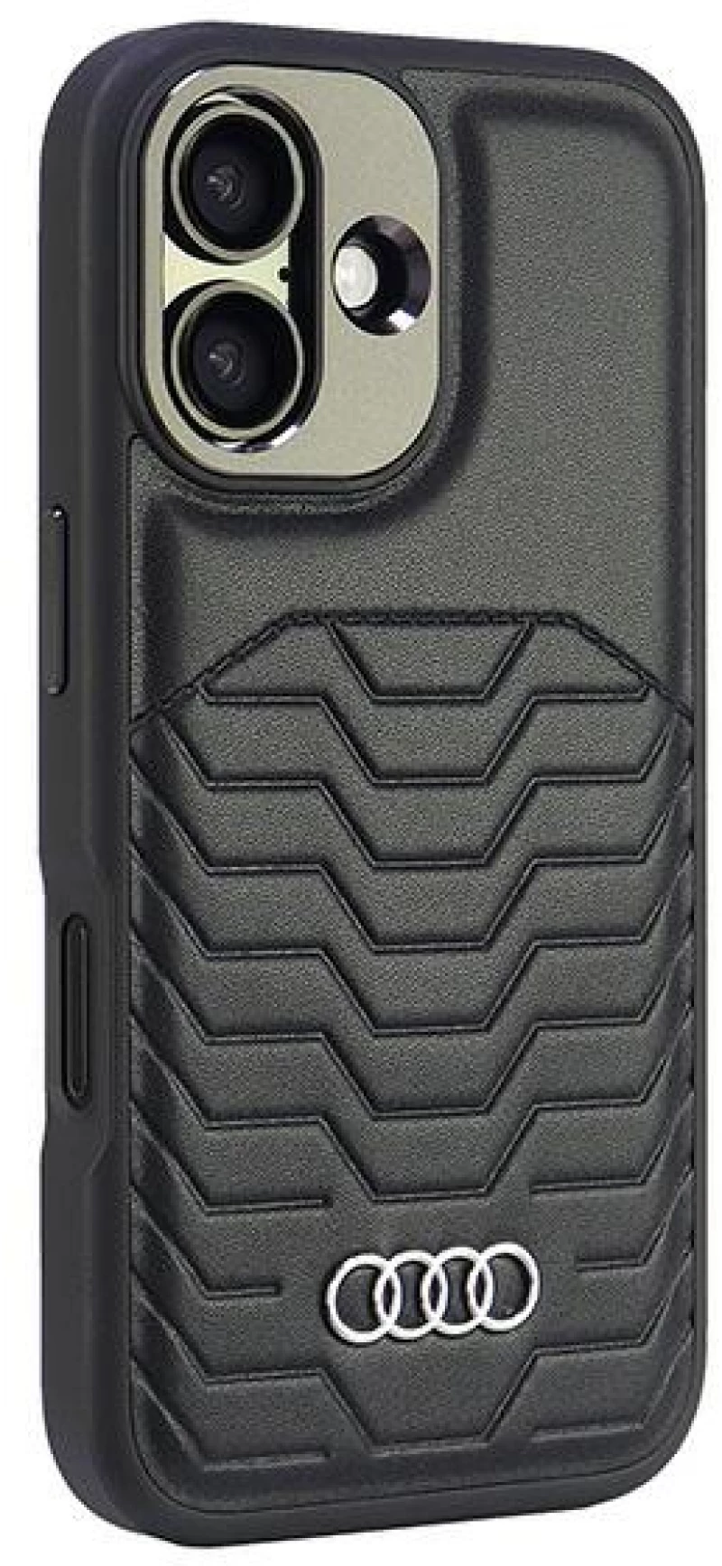 Audi Synthetic Leather MagSafe iPhone 16 Plus 6.7" black/black hardcase AU-TPUPCMIP16M-GT/D3-BK