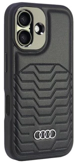 Audi Synthetic Leather MagSafe iPhone 16 Plus 6.7" black/black hardcase AU-TPUPCMIP16M-GT/D3-BK