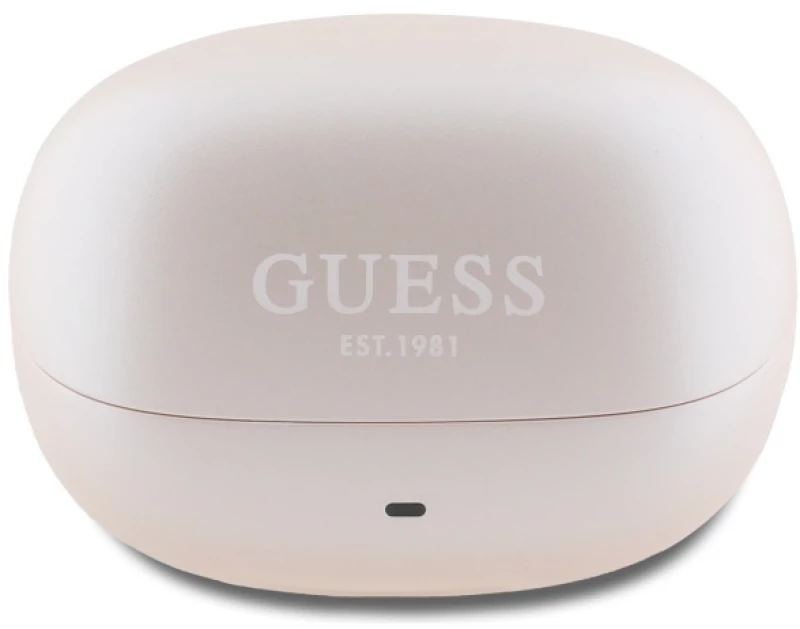 Guess Bluetooth Headphones GUTWST88MCTGP TWS + Docking Station Pink Capsule Printed Logo