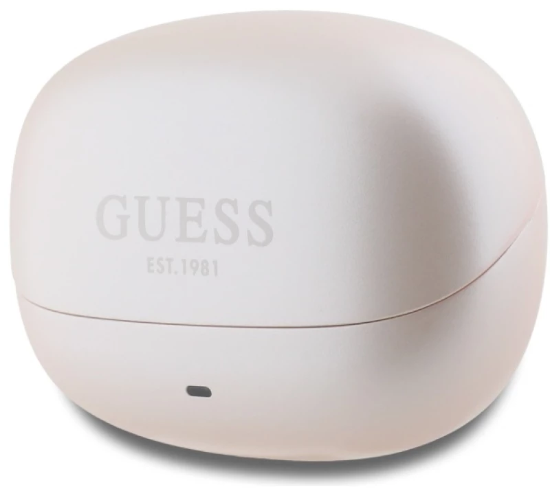 Guess Bluetooth Headphones GUTWST88MCTGP TWS + Docking Station Pink Capsule Printed Logo