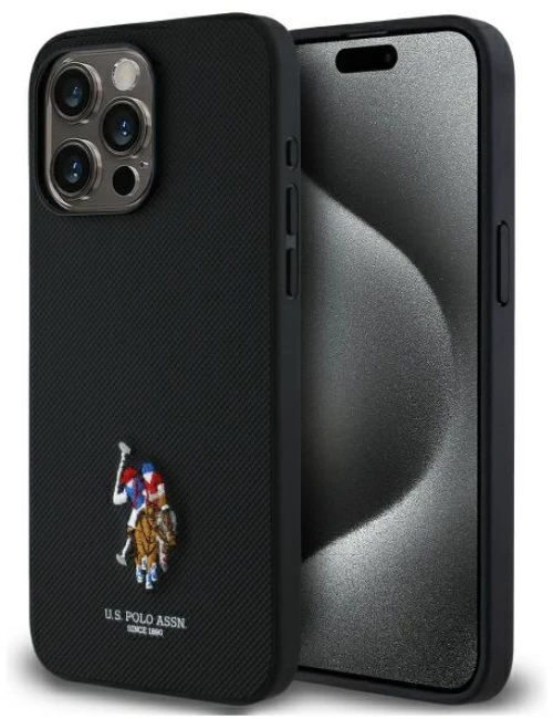 US Polo USHCP15XPEMK iPhone 15 Pro Max 6.7" black/black Embroidered DH Color