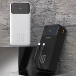 Dudao K15MAX 30000mAh PD 22.5W Powerbank with Built-in Cables - Black