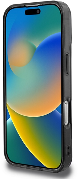 BMW Motosport IML Random Stripes iPhone 16 Pro Max Case - Black