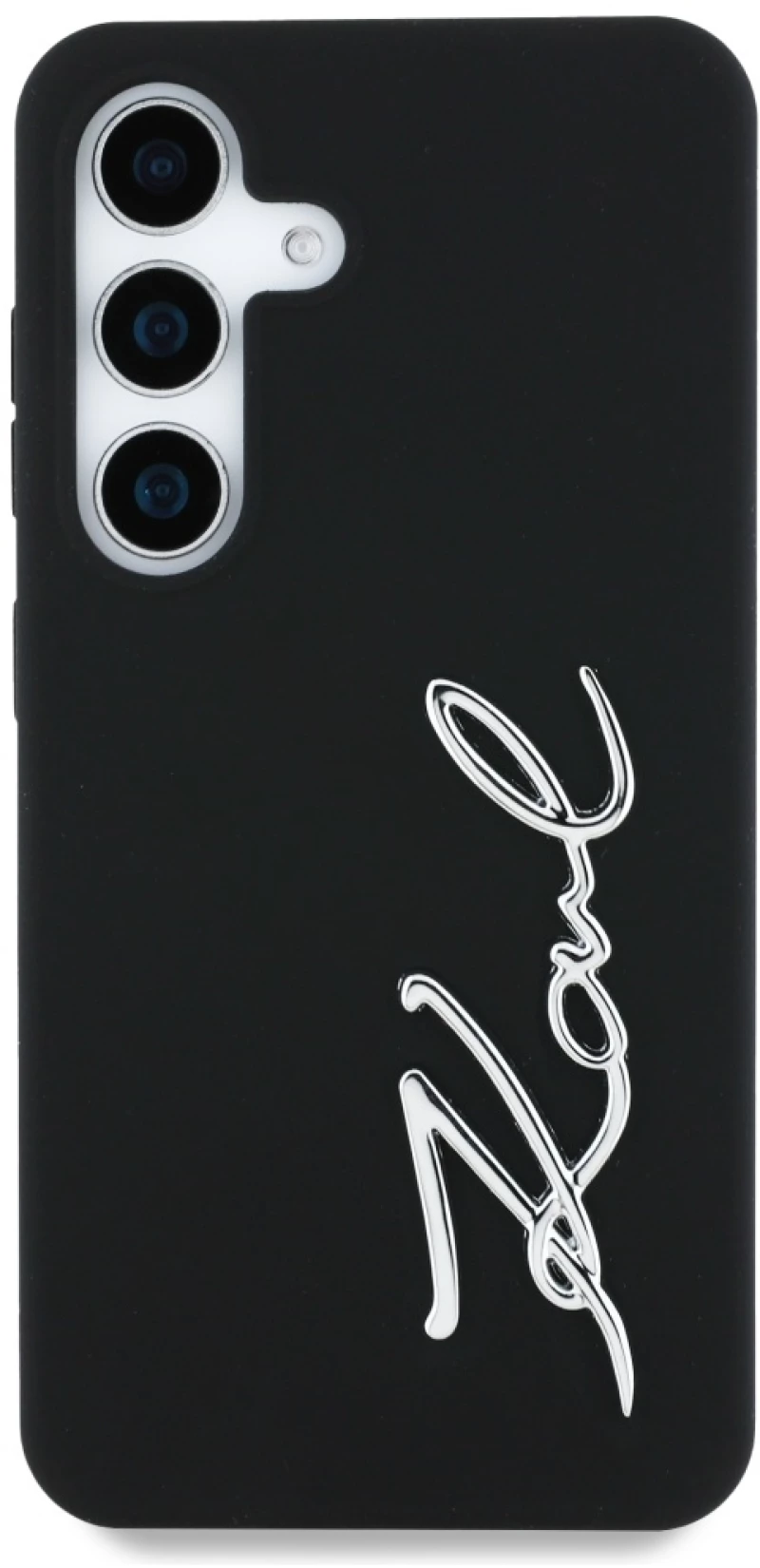Case Karl Lagerfeld Silicone Metal Signature Logo Samsung Galaxy S25 black